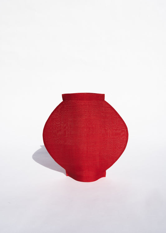 Red Mosi Moon Jar - S