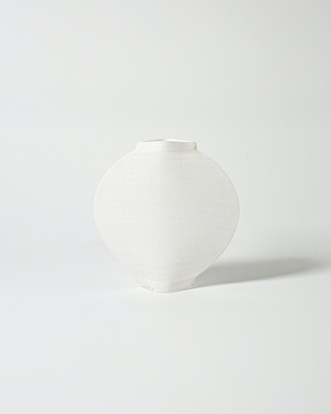 Hand-stitched Mosi Moon Jar made from Korean ramie textile
