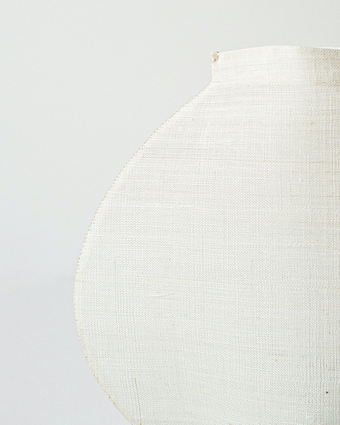 Hand-stitched Mosi Moon Jar made from Korean ramie textile